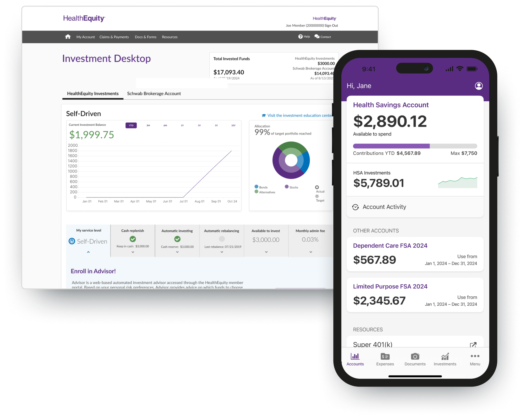 Benefits advisors dashboard